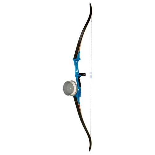 Fin Finder Bank Runner Bowfishing Recurve Package  <br>  w/Drum Reel Package Blue 58 in. 35 lbs. RH