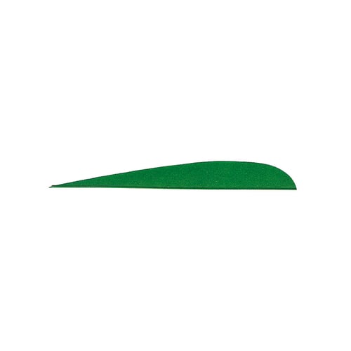 Gateway Parabolic Feathers  <br>  Green 4 in. LW 100 pk.