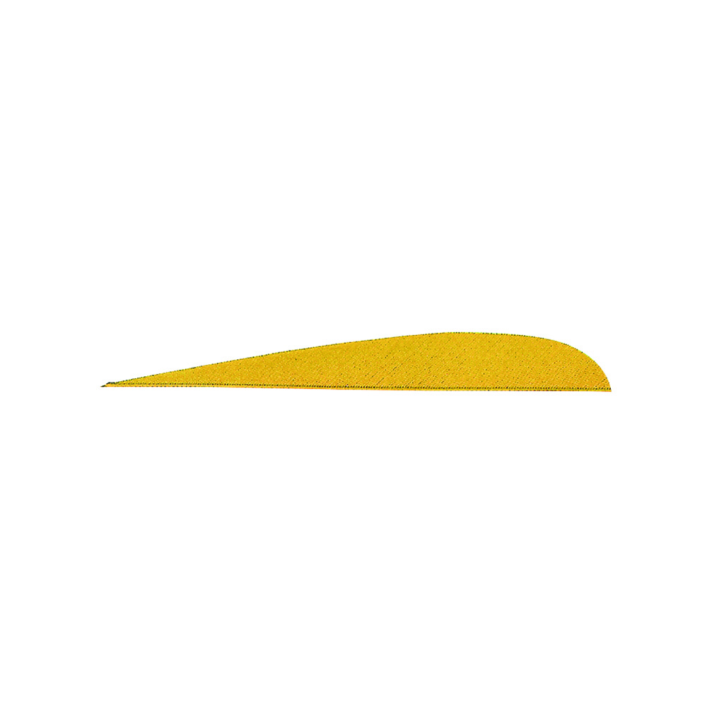 Gateway Parabolic Feathers  <br>  Yellow 4 in. LW 100 pk.