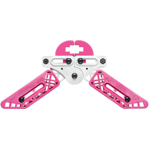 Pine Ridge Kwik Stand Bow Support  <br>  White/Pink