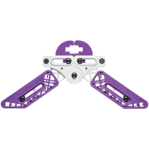 Pine Ridge Kwik Stand Bow Support  <br>  White/Purple