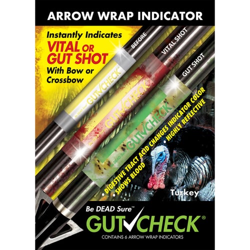 Gut Check Arrow Wrap Indicators  <br>  Turkey 6 pk.