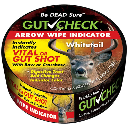 Gut Check Arrow Wipe Indicators  <br>  Whitetail 6 pk.