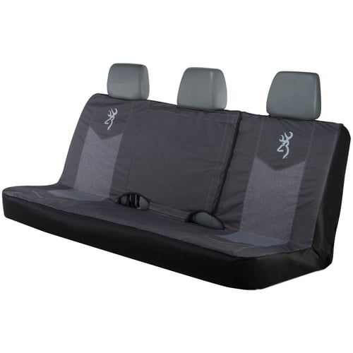 Browning Chevron Bench Seat Cover  <br>  Black/Grey