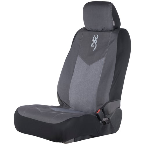 Browning Chevron Low Back Seat Cover  <br>  Black/Grey