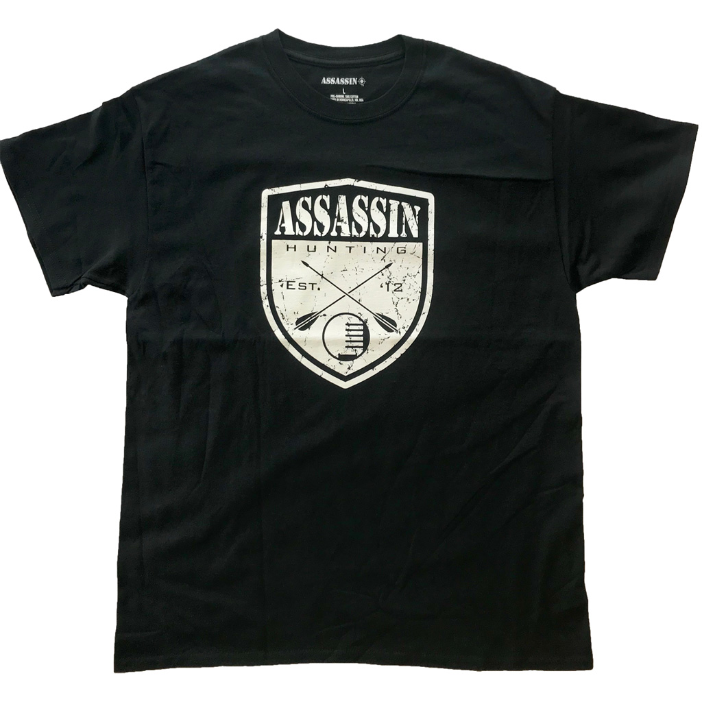 Assassin Shield T-Shirt  <br>  Black 2X-Large