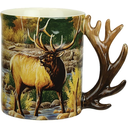 Rivers Edge Deluxe Mug  <br>  Elk Scene 15 oz.