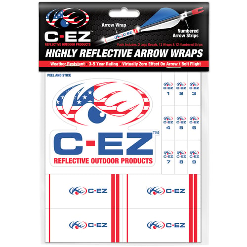 C EZ Reflective Wraps  <br>  Red, White and Blue