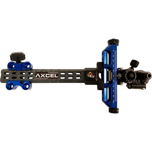 Axcel Achieve Compound X Sight  <br>  Blue/ Black 6 in. RH