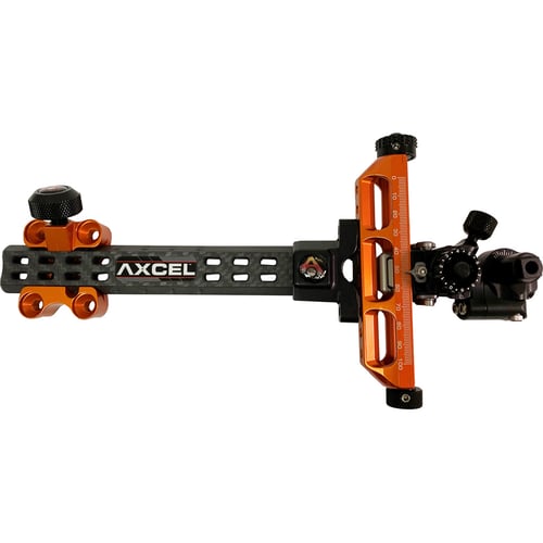 Axcel Achieve Compound X Sight  <br>  Orange/ Black 6 in. RH
