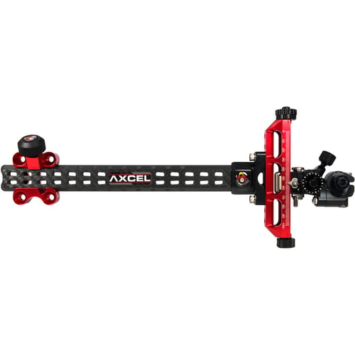 Axcel Achieve Compound XL Sight  <br>  Red/ Black 9 in. RH