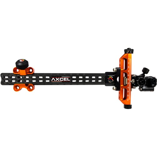 Axcel Achieve Compound XL Sight  <br>  Orange/ Black 9 in. RH