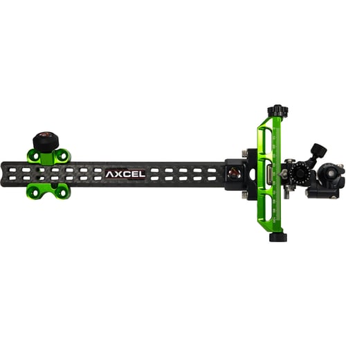 Axcel Achieve Compound XL Sight  <br>  Green/ Black 9 in. RH