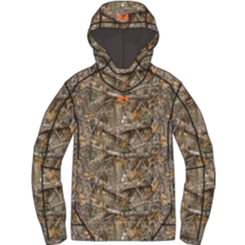Under Armour Mens Off Grid Popover Hoodie  <br>  Realtree Edge/Blaze Large