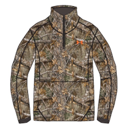 Under Armour Mens Off Grid 1/4 Zip  <br>   Realtree Edge/Blaze X-Large