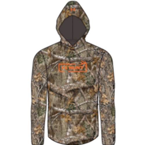 Under Armour Mens Camo Tech Terry Hoodie  <br>  Realtree Edge/Blaze Large