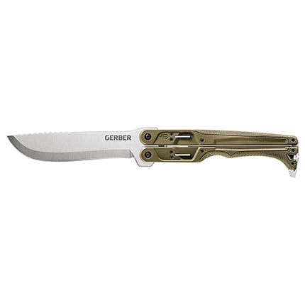 Gerber 30-001533N Doubledown Folding Machete Green Stonewash | 013658155442