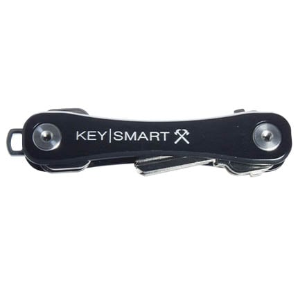 KeySmart Rugged Key Organizer  Black Aluminum Holds 28 Keys  pocket clip, bottle opener included | 853485006438