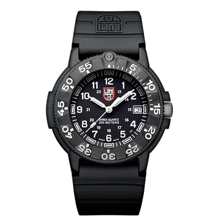 Luminox Navy Seal - 43mm - Black face White numerals/hands - Water resistance 660ft. | 746469300113