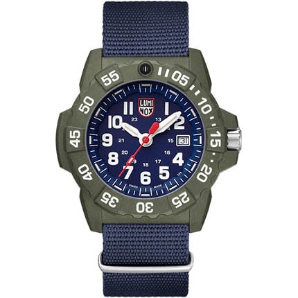 Luminox Navy Seal  45mm  Blue face/OD Green Case White numerals/hands  Water resistance 660ft. | 746469350330