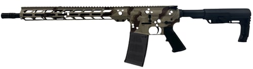 POF P15 BASE RIFLE CHOCOLATE CHIP 5.56 16.5 InchBBL, 15 InchMLOK RAIL, DIRECT IMPENGMENT 130RD MAGAZINE | 756542286791
