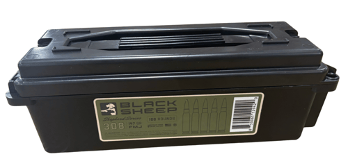 BLACK SHEEP 308 147GR FMJ 100RD AMMO CAN | 850061129420