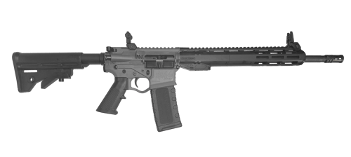 ATI ALPHA MAXX 5.56 RIFLE 16 Inch HBAR BBL, 13 Inch HANDGUARD SNIPER GREY, FLIP UP 130RD MAG | 810113114842