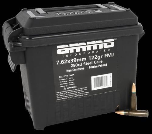 Ammo Inc 762X39122FMJB250 Signature  7.62x39mm 122 gr Full Metal Jacket 250 Per Box/ 6 Cs