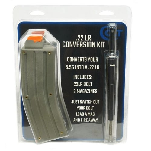 COLT 22LR DROP IN BOLT CONVERSION KIT FOR AR15, 3-25RD MAGS | 098289035561
