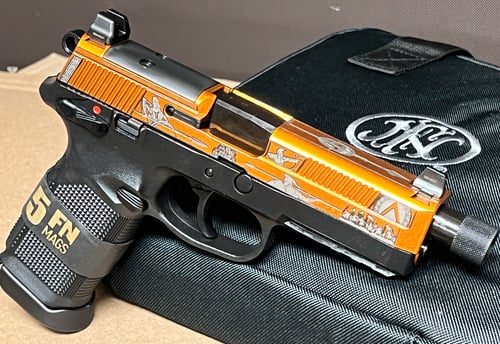 FN FNX-45 TACTICAL SPARTAN BLACK/COPPER BUNDLE 45ACP 5-15RD MAGS | 756542284414