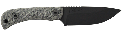 HALF FACE BLADES CAVNER JR 3.5 Inch BLADE, 7.5 InchOA, S45VN ARMOR BLK, GRY MICARTA GRIP | 756542284957