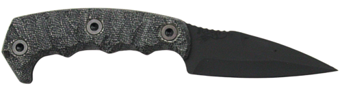 HALF FACE BLADES HUMINT 3 Inch BLADE, 8 InchOA, CPM S45VN STEEL, ARMOR BLK, GRY MICARTA GRIP | 756542284964