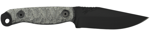 HALF FACE BLADES CROW SCALPER 4 Inch BLADE, 8.3 InchOA, S45VN STEEL, ARMORY BLK, GRAY MICARTA GRIP | 756542284995
