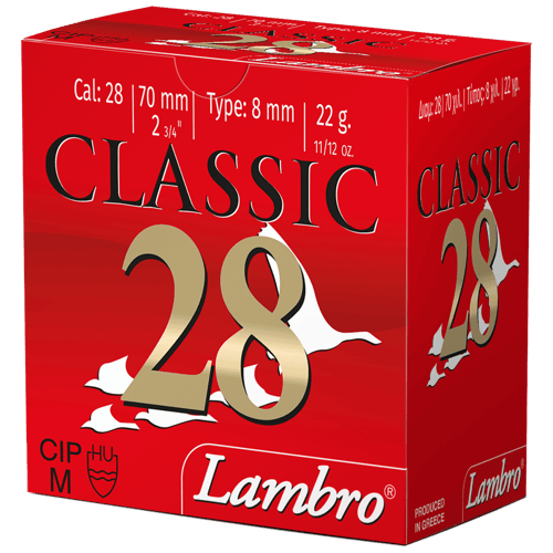 LAMBRO 28G 23/4 Inch 11/12OZ 8SHT 25RD/250RDS | 521301148116