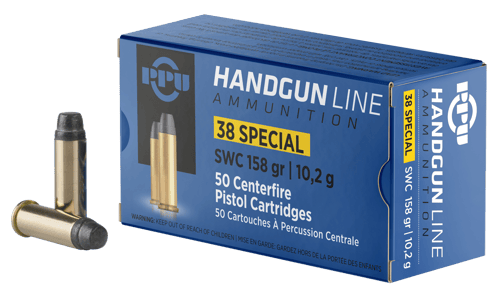 PPU .38 SPECIAL SW 158GR 50RD BOX 10 BOXES PER CASE | 860500381308