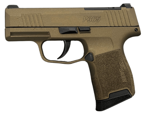 SIG SAUER P365 9MM PSTL 3.10 Inch BURNT BRONZE 2-10RD OPTIC READY | 756542283868