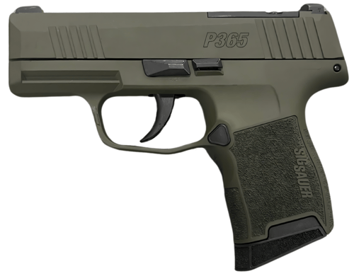 SIG SAUER P365 9MM PSTL 3.10 Inch OD GREEN 2-10RD OPTIC READY | 756542283875