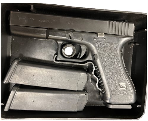 GLOCK G17 GEN 2 9MM PSTL 4.49 Inch 3-17RD MAGS, AGENCY TRADE IN, PLASTIC BOX | 756542284742