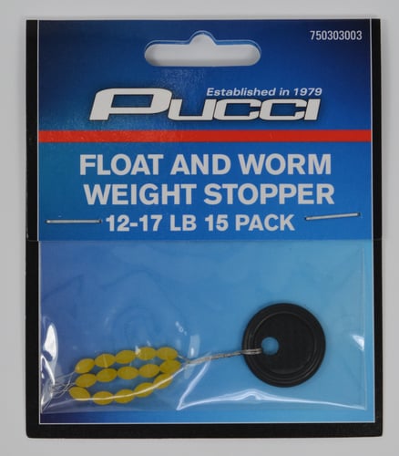 Pucci 2002-99-L-CH Float Stopper Sz L 12-17 LB, Soft Rubber Amber | 015789001933