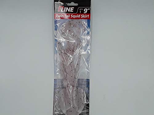 PLINE TWIN TAIL SQUID 9 Inch CLEAR WHITE BLACK GLITTER Stock 750363640 sp2023ms spbs2023 - HMEs Safety Vest constructed of a s | 015789049799