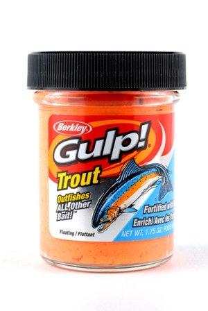 Gulp Trout Dough Color Jar Size Orange Pulp Material Original Scent PureFishing Matl  1130665 Other Notes Style/Yds/Test, etc 1.8 oz - HMEs Safety Vest constructed of a s | 028632224281