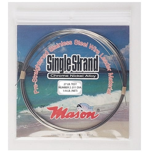 Single Strand Leader Wire., Dia. 0.035, Test 240. Color BROWN. 25 FT COIL - HMEs Safety Vest constructed of a s | 048628191144
