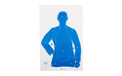 Action Target B21EBLUE100 Qualification  Silhouette Paper Hanging 23