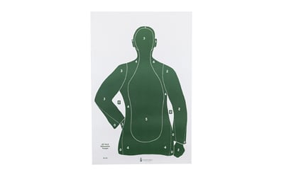 Action Target B21EGREEN100 Qualification  Silhouette Paper Hanging 23