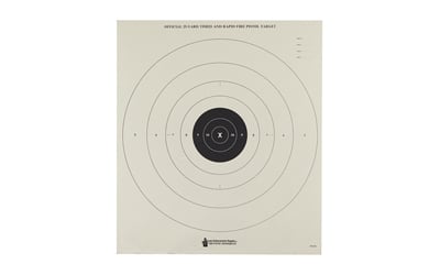 Action Target B8100 Competition NRA Time & Rapid Fire Bullseye Heavy Paper Hanging 25 yds Handgun 21