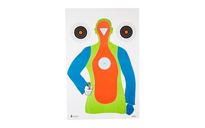 Action Target PRB21E100 Qualification High Visibility Fluorescent Silhouette Paper Hanging 23