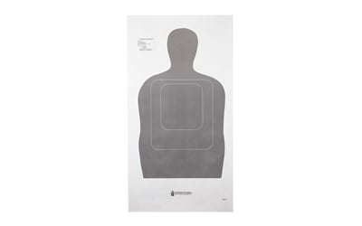 Action Target TQ15GRAY100 Qualification Standard Silhouette Paper Hanging 24