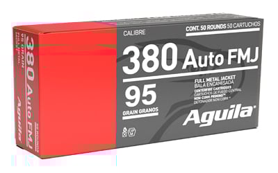 AGUILA 380ACP 100GR FMJ 50/1000 | 640420012223