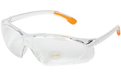 ALLEN SHOOTING GLASS CLEAR W/ORANGE