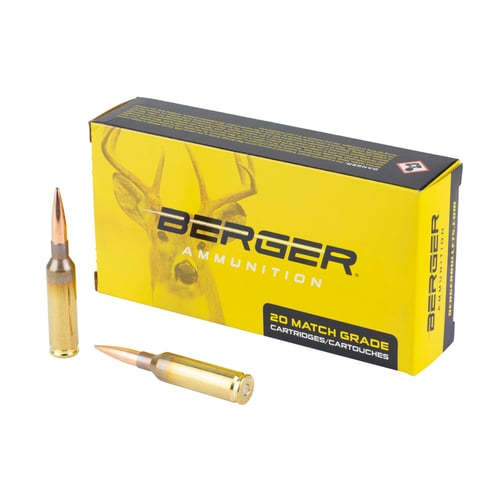 Berger Elite Hunter Rifle Ammunition 6mm Creedmoor 108gr HPBT 2931 fps 20/ct | 679459200400